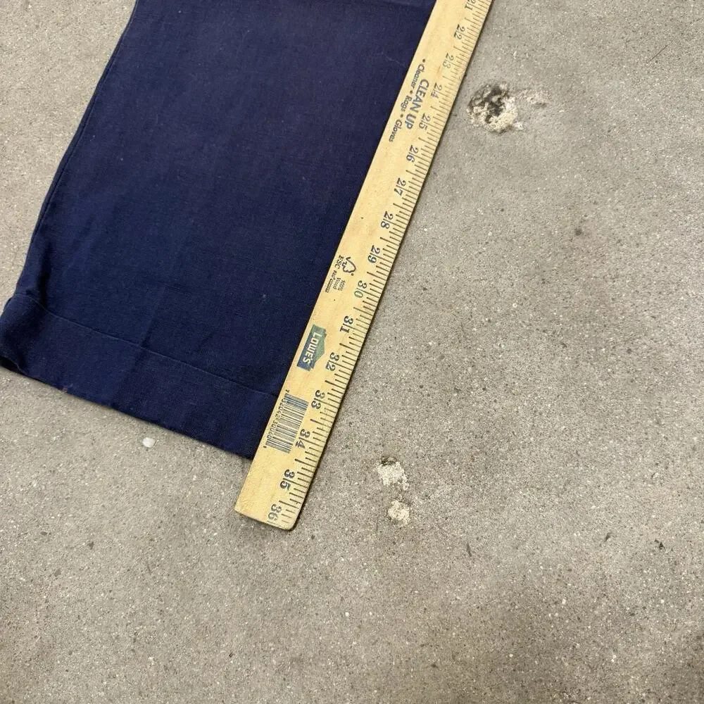 Vintage Polo Ralph Lauren Pants Mens 33x34(34x36) Linen Cotton Blend Pleated